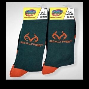 Crazy Socks Mens 6-12 Realtree Crew. NWT